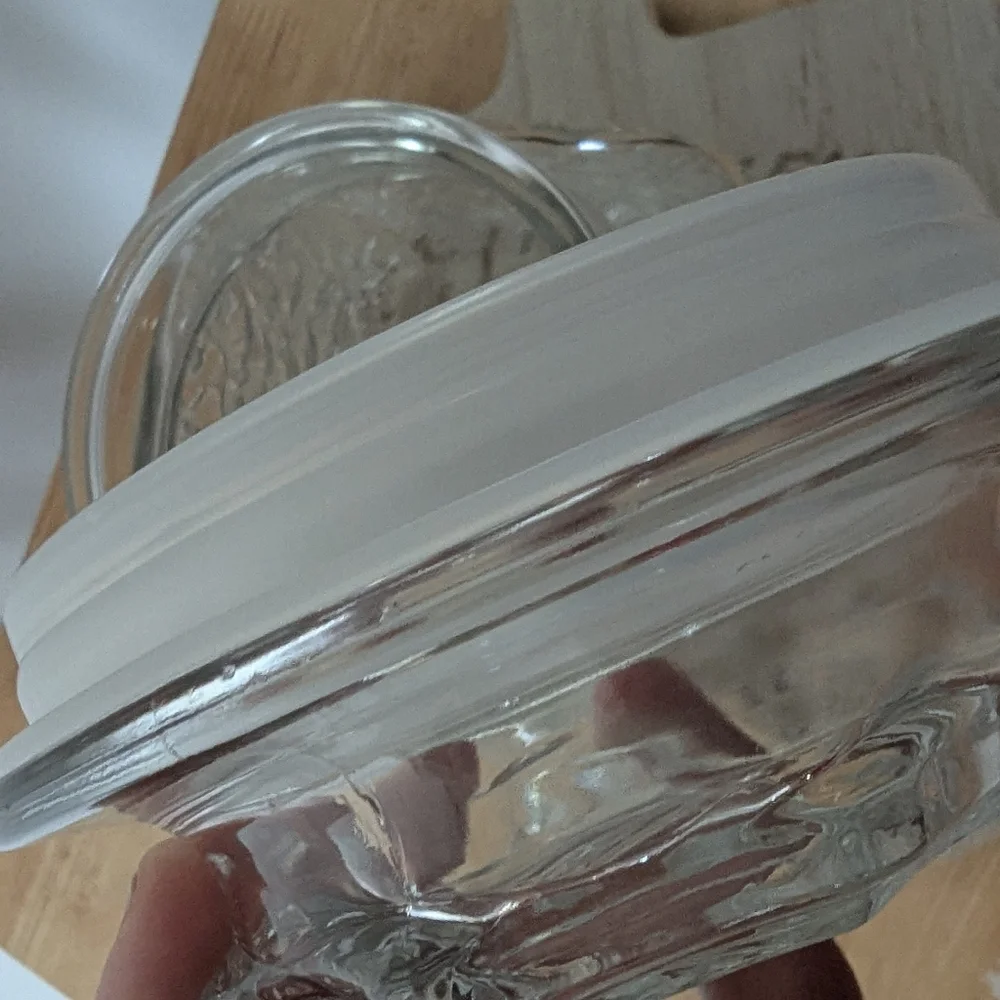 Fantasia Short Canister Jar By Princess House EUC Vintage